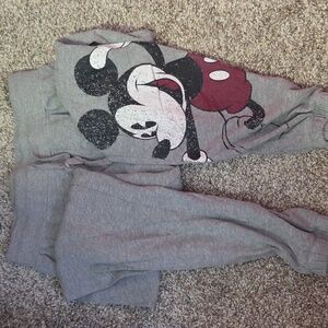 Gray Mickey Mouse Sweatpants
